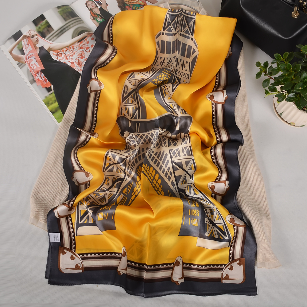 BYSIFA| New Bright Yellow 100% - Shawl Wrap Winter recension och pris
