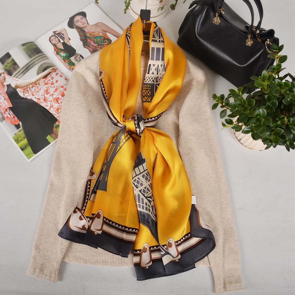 BYSIFA| New Bright Yellow 100% - Shawl Wrap Winter recension och pris