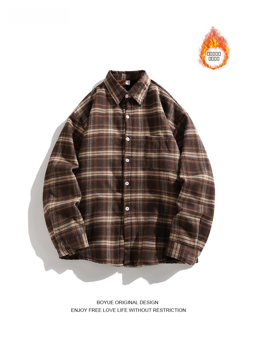 Boyue Men's Plaid Flannel Shir - Flannel Shirt Lined recension och pris