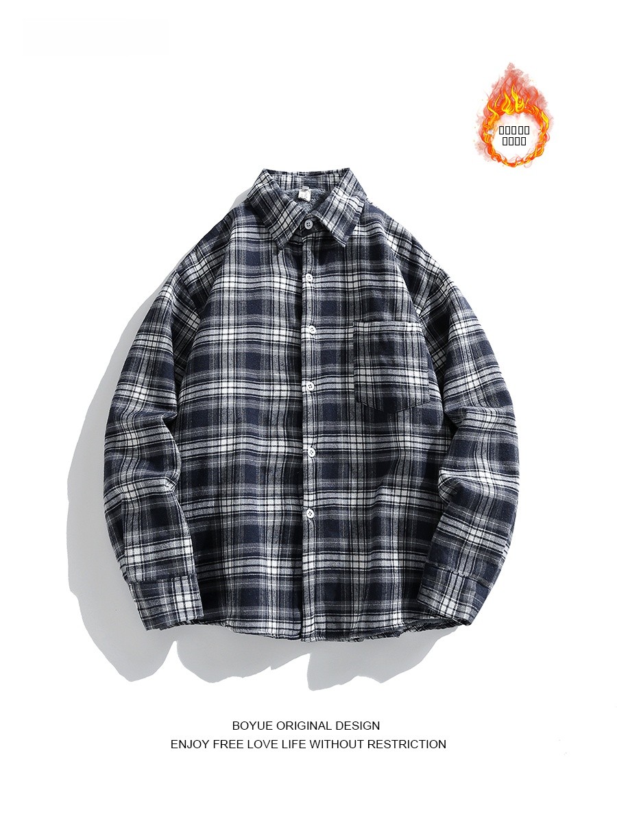 Boyue Men's Plaid Flannel Shir - Flannel Shirt Lined recension och pris