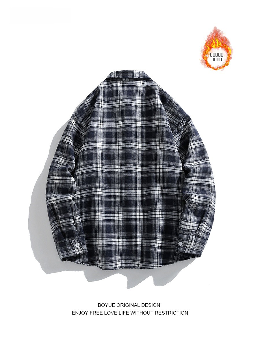 Boyue Men's Plaid Flannel Shir - Flannel Shirt Lined recension och pris