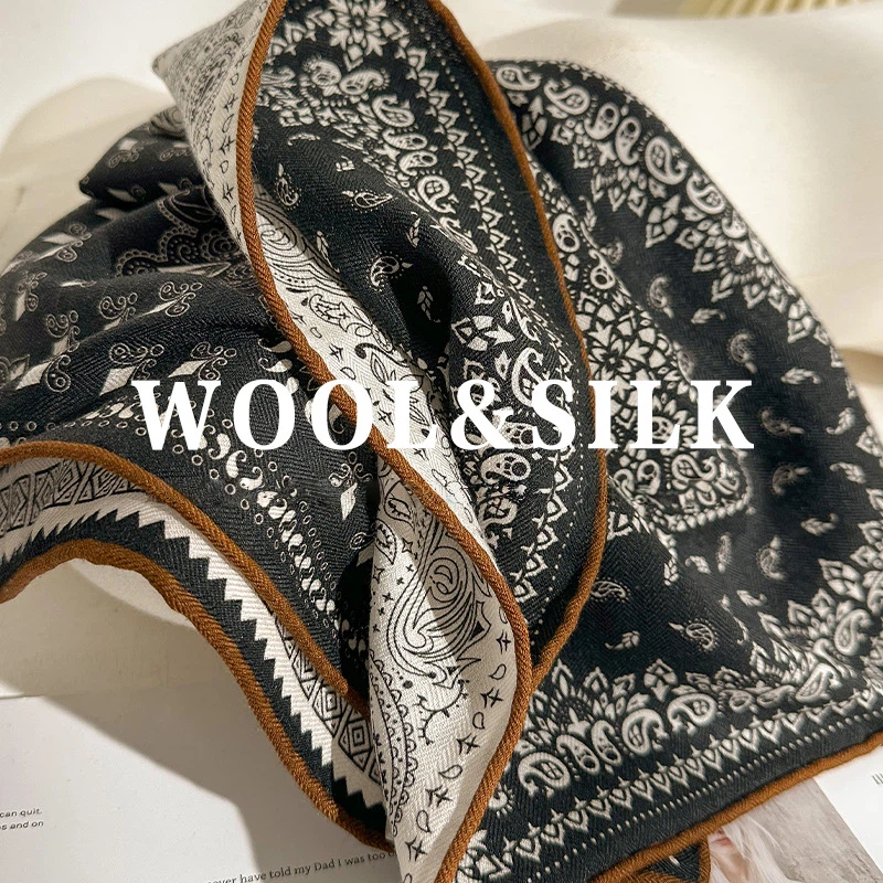 2026 Winter Luxury Designer Sc - Wool Scarf Men recension och pris