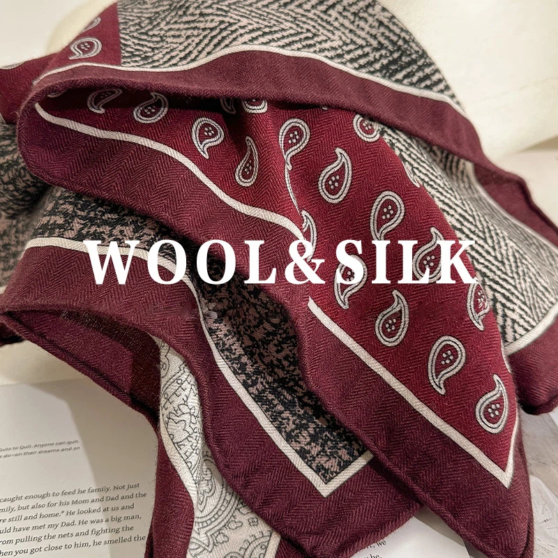 2026 Winter Luxury Designer Sc - Wool Scarf Men recension och pris