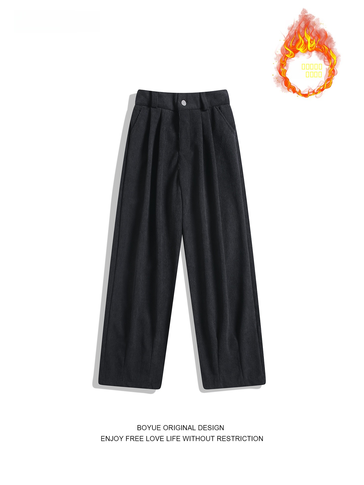 Boyue Men's Thiened Corduroy S - Corduroy Pant Warm recension och pris
