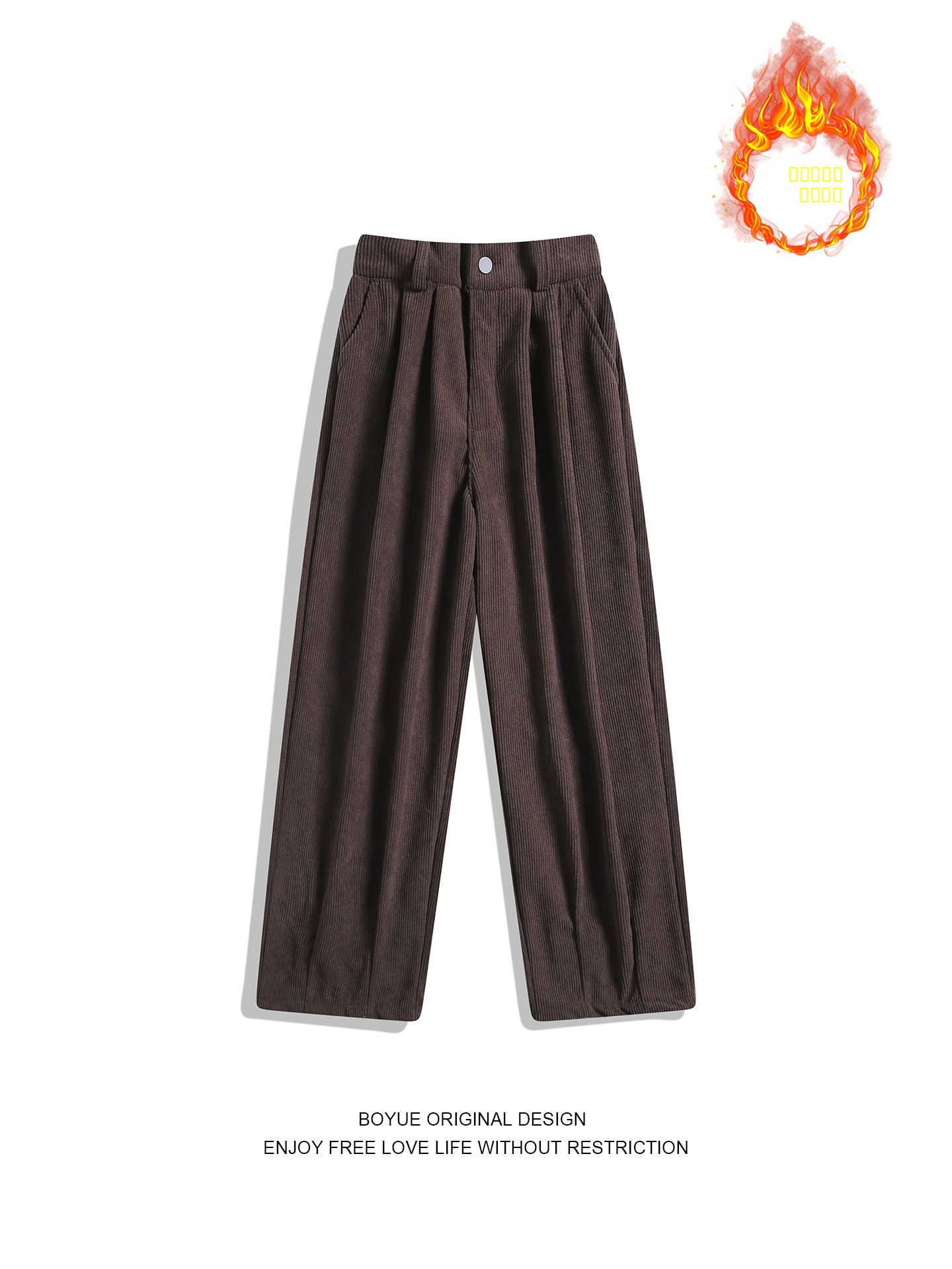 Boyue Men's Thiened Corduroy S - Corduroy Pant Warm recension och pris