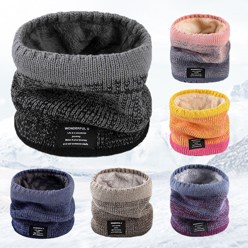 Winter Women Men's Knitted Gra - Wool Scarf Men recension och pris