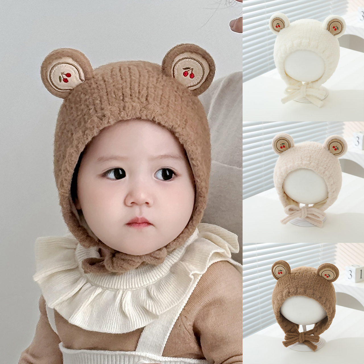 Autumn Winter Baby Knitted Hat - Knit Beanie Hat Warm recension och pris