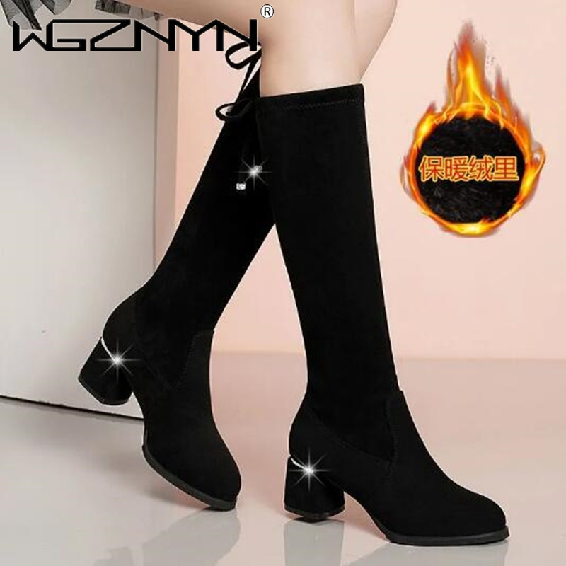 Women Autumn Winter Black Knee - Waterproof Winter Boot recension och pris