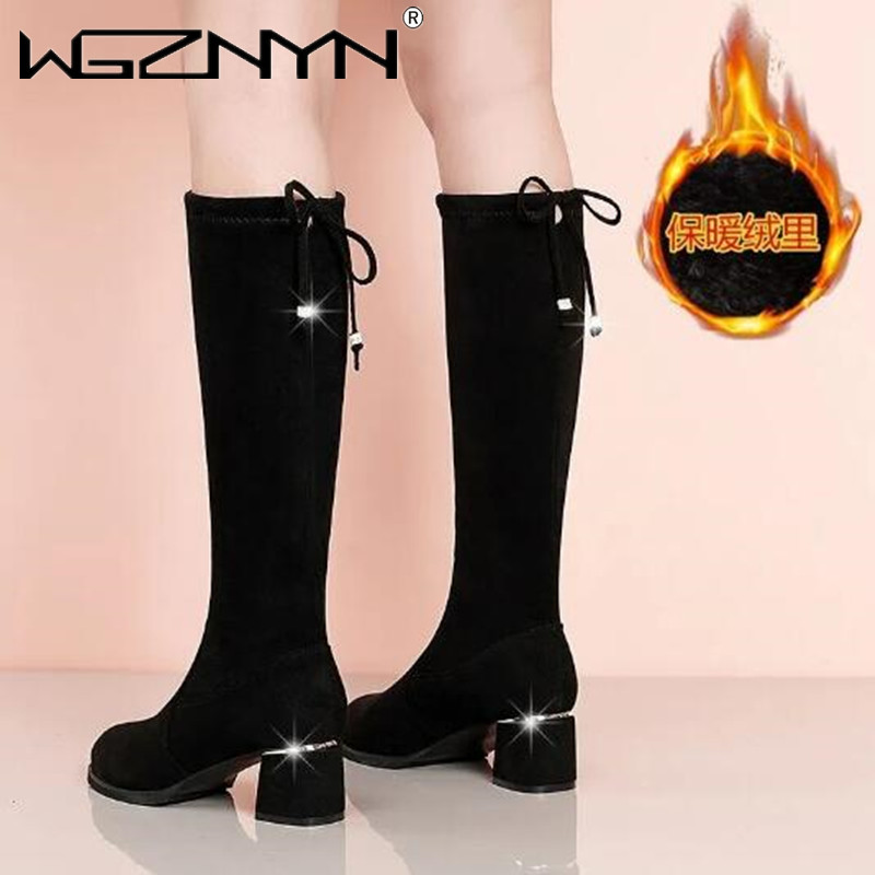 Women Autumn Winter Black Knee - Waterproof Winter Boot recension och pris