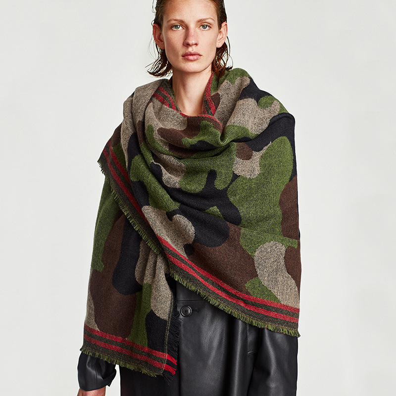 Camouflage Leopard Print Echar - Cashmere Pashmina Wrap recension och pris