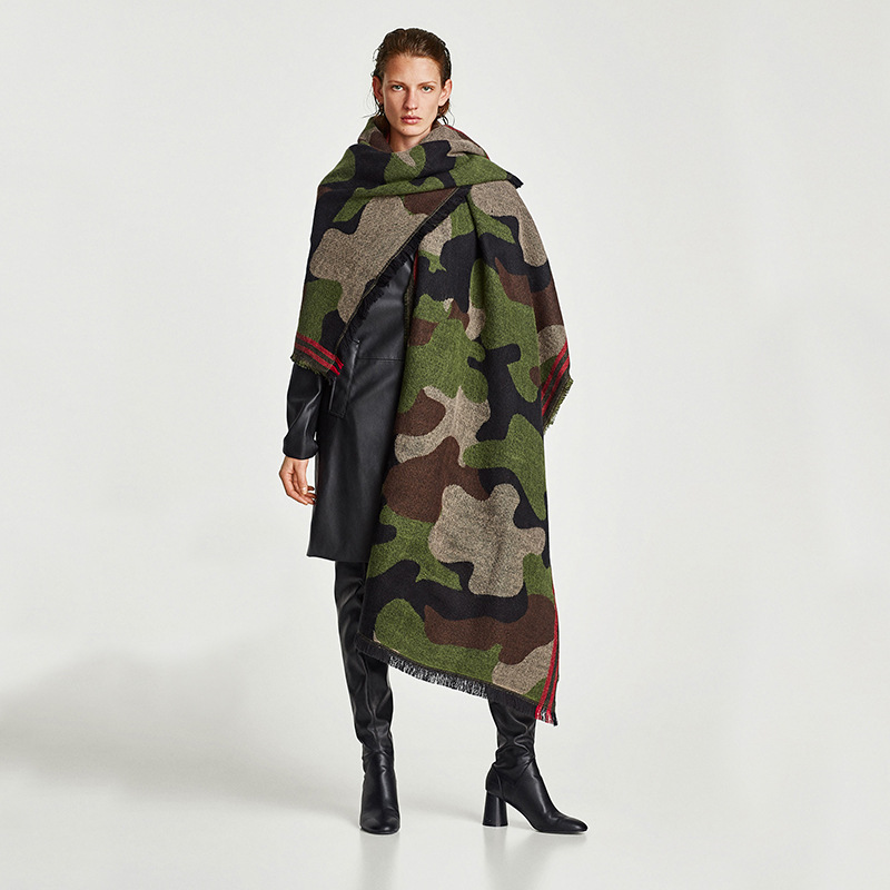 Camouflage Leopard Print Echar - Cashmere Pashmina Wrap recension och pris