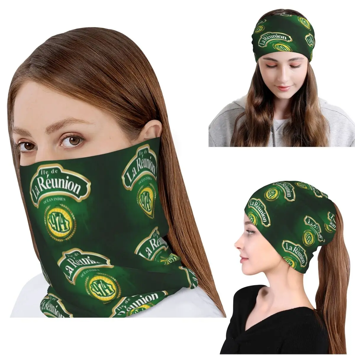 974 Reunion Island Flag Bandan - Knit Beanie Hat Warm recension och pris