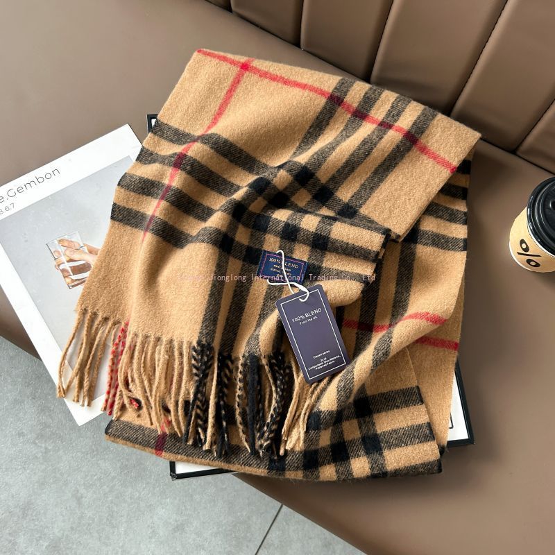 Autumn and winter classic chec - Wool Scarf Men recension och pris