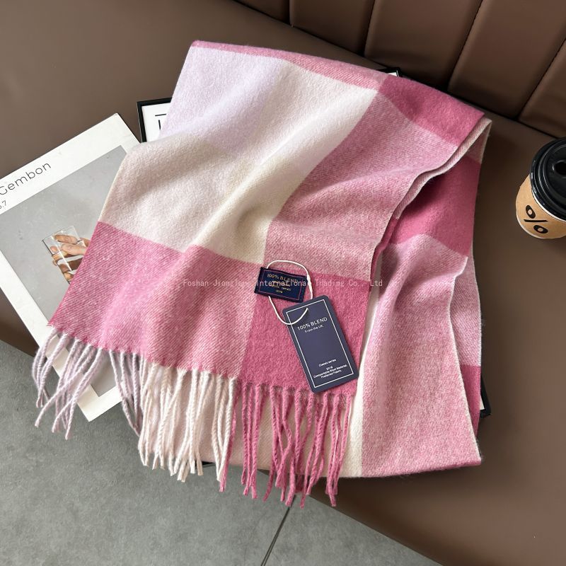 Autumn and winter classic chec - Wool Scarf Men recension och pris