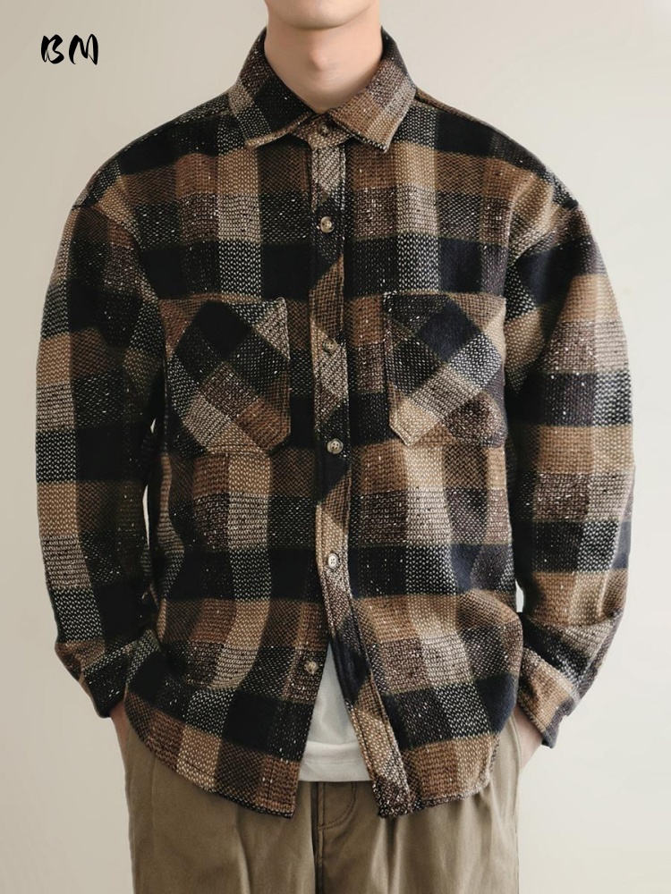 Mens American Vintage Yarn Dye - Flannel Shirt Lined recension och pris