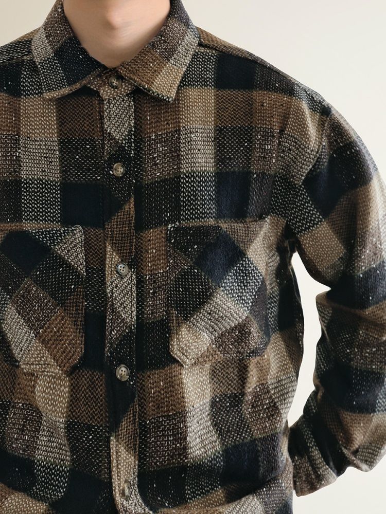 Mens American Vintage Yarn Dye - Flannel Shirt Lined recension och pris
