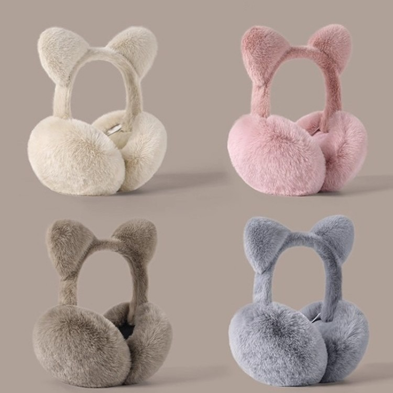 Cat ears foldable earmuffs plu - Earmuffs Foldable recension och pris