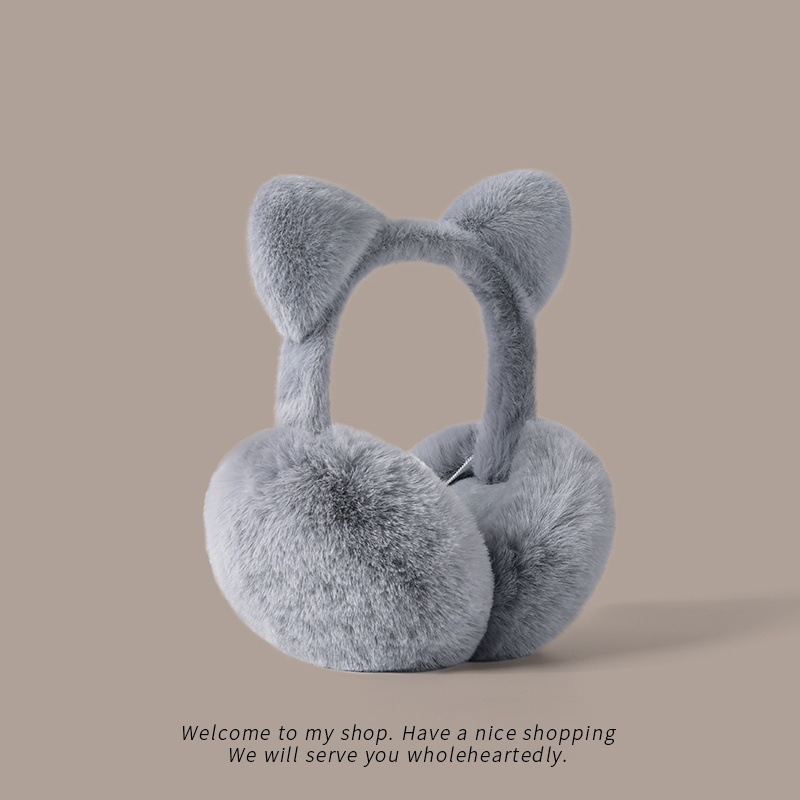 Cat ears foldable earmuffs plu - Earmuffs Foldable recension och pris