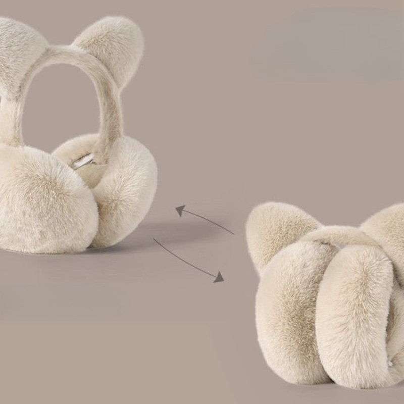 Cat ears foldable earmuffs plu - Earmuffs Foldable recension och pris
