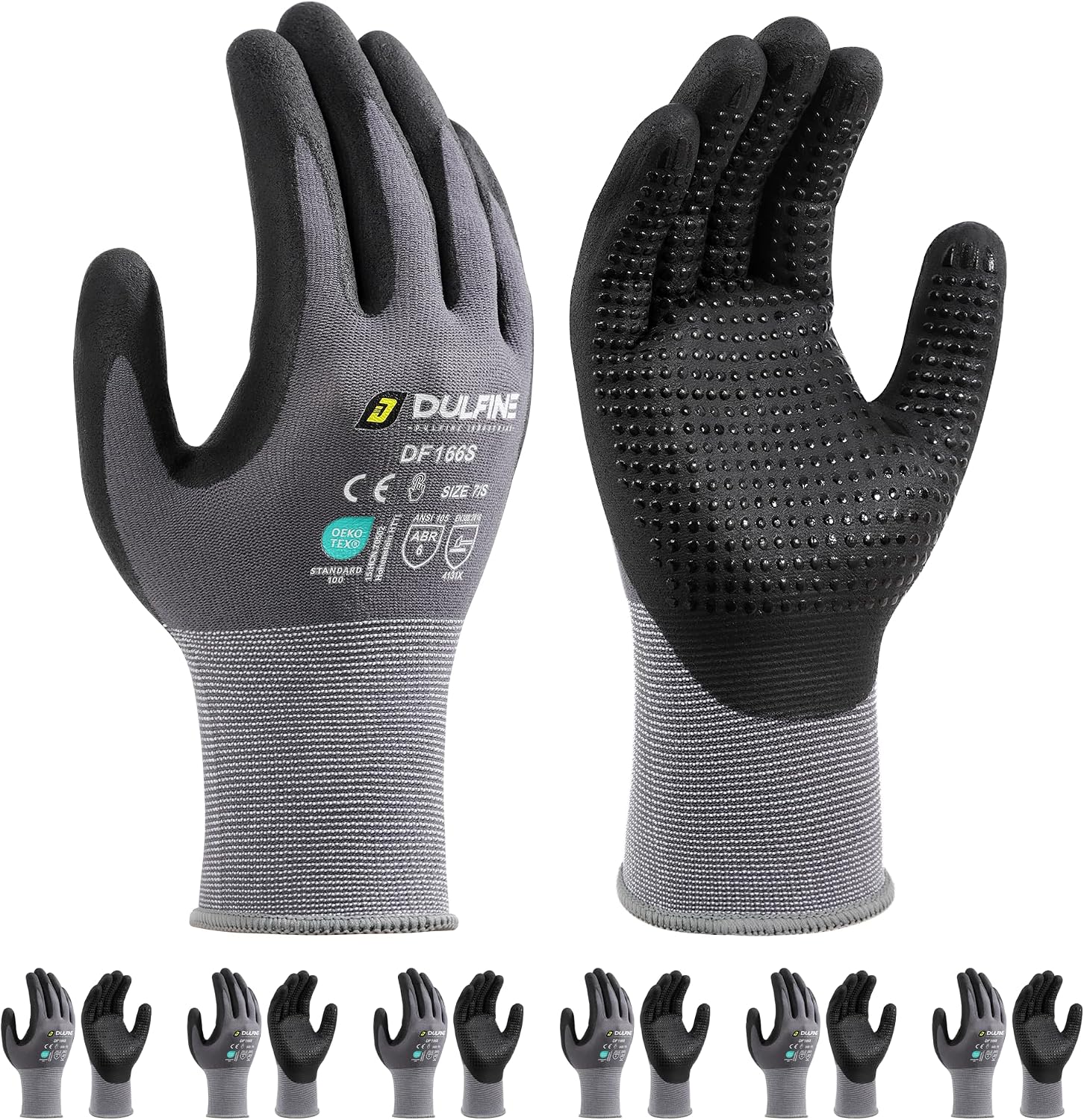 6 Pairs Touchscreen Work Glove - Touch Screen Gloves recension och pris