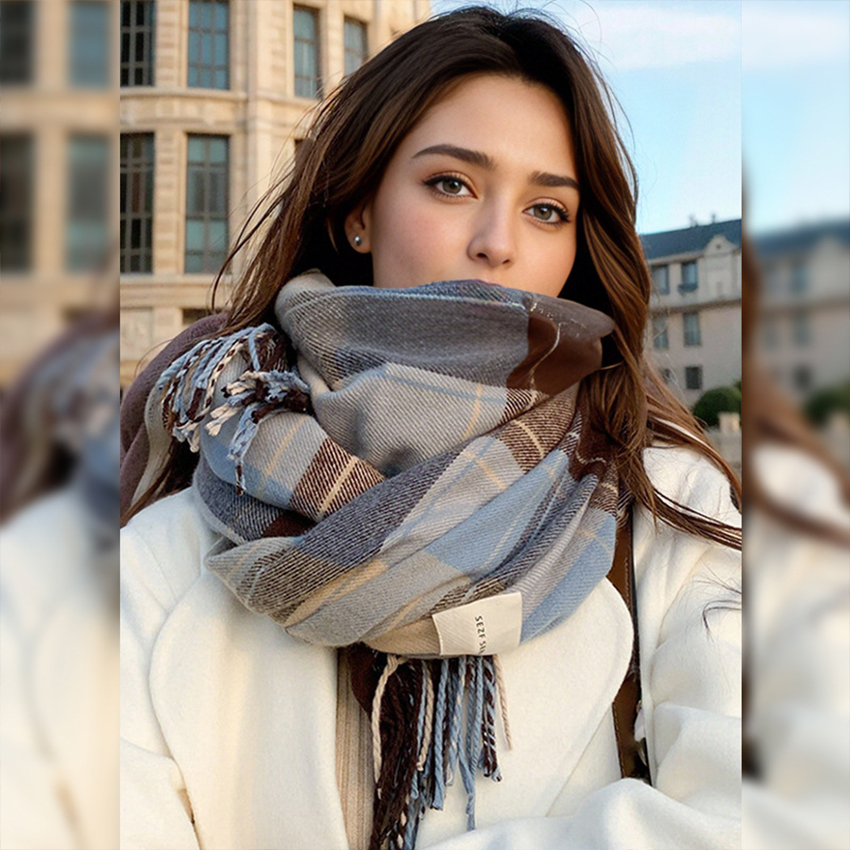 1 pc Fashionable and warm Brit - Wool Scarf Men recension och pris