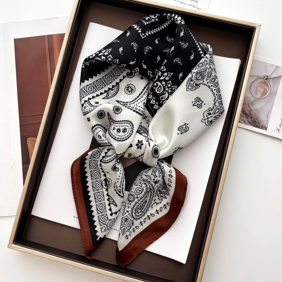 2025 Silk Shawl Square Scarf F - Shawl Wrap Winter recension och pris