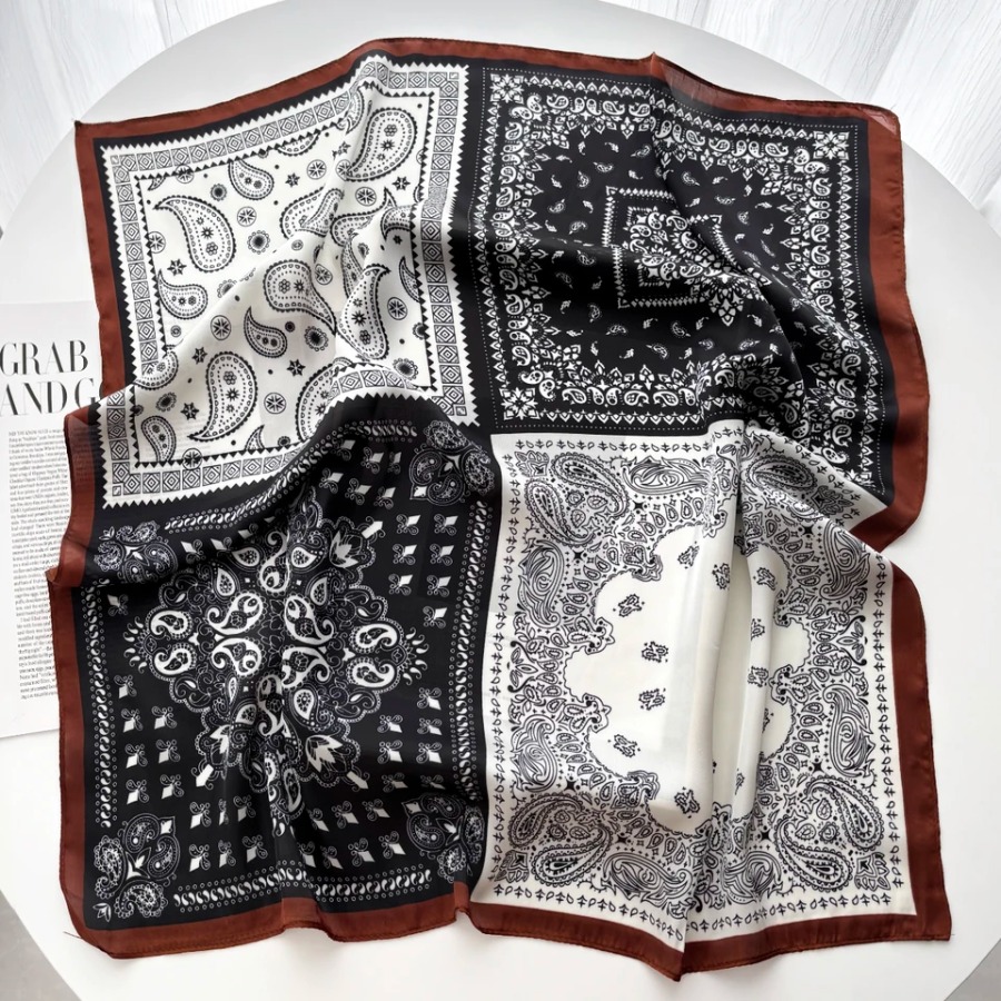 2025 Silk Shawl Square Scarf F - Shawl Wrap Winter recension och pris